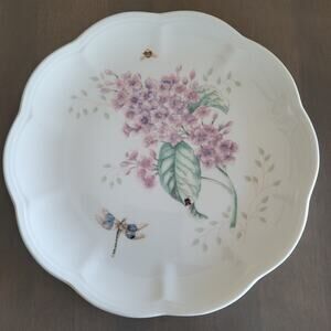 Lenox Butterfly Meadow Salad Plate Luncheon Scalloped 9 Inch